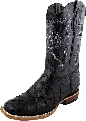 El General Mens Rodeo Boots Color Black Bota Rodeo Imitacion Monster