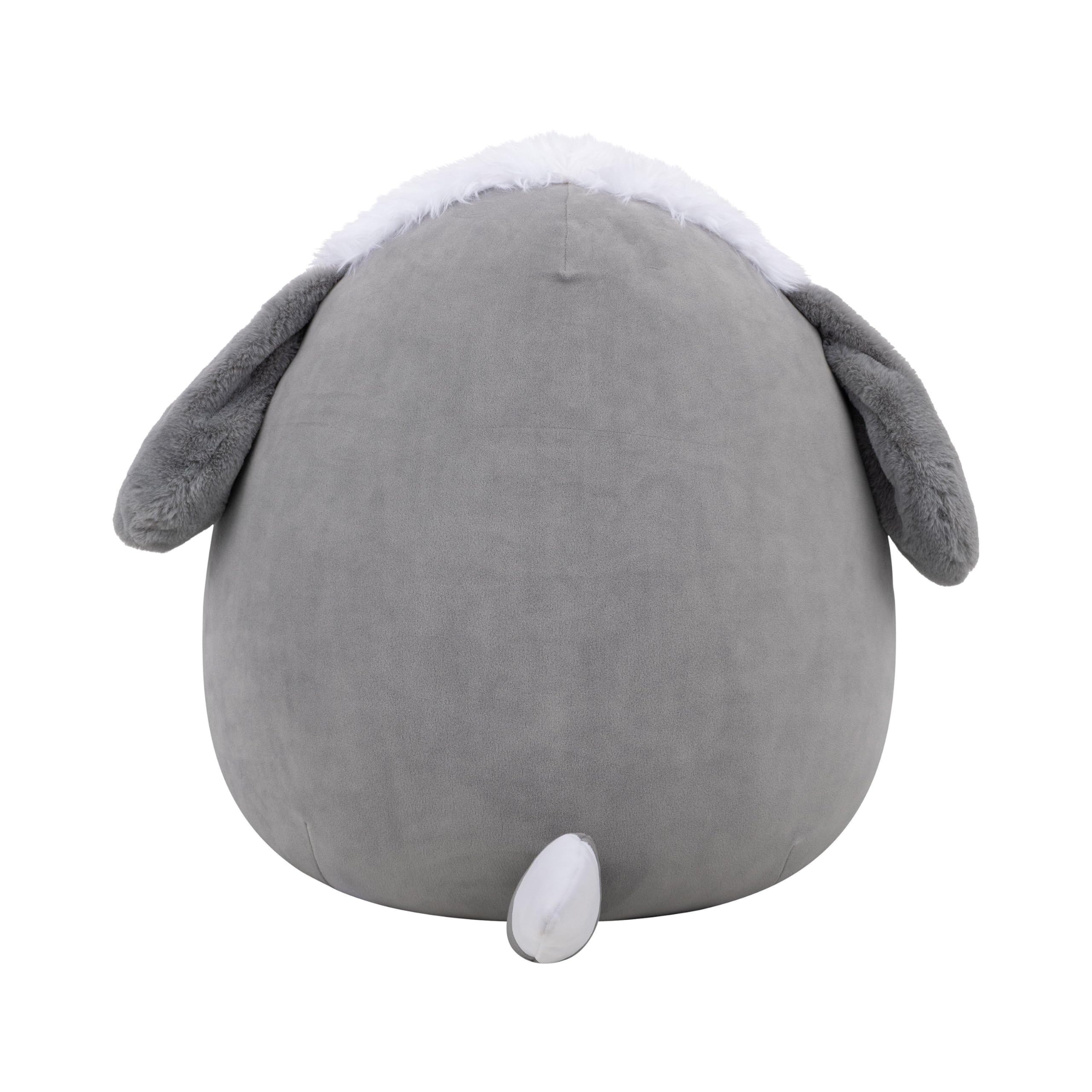 Squishmallows Arnold - Perro de Pastor (50 cm), Color Gris y Blanco