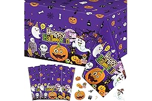 3 Pcs Cute Pumpkin Ghost Halloween Tablecloth