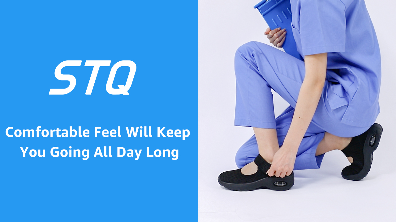 Amazon.com | STQ Arch Support Diabetic Walking Shoes for Women Non