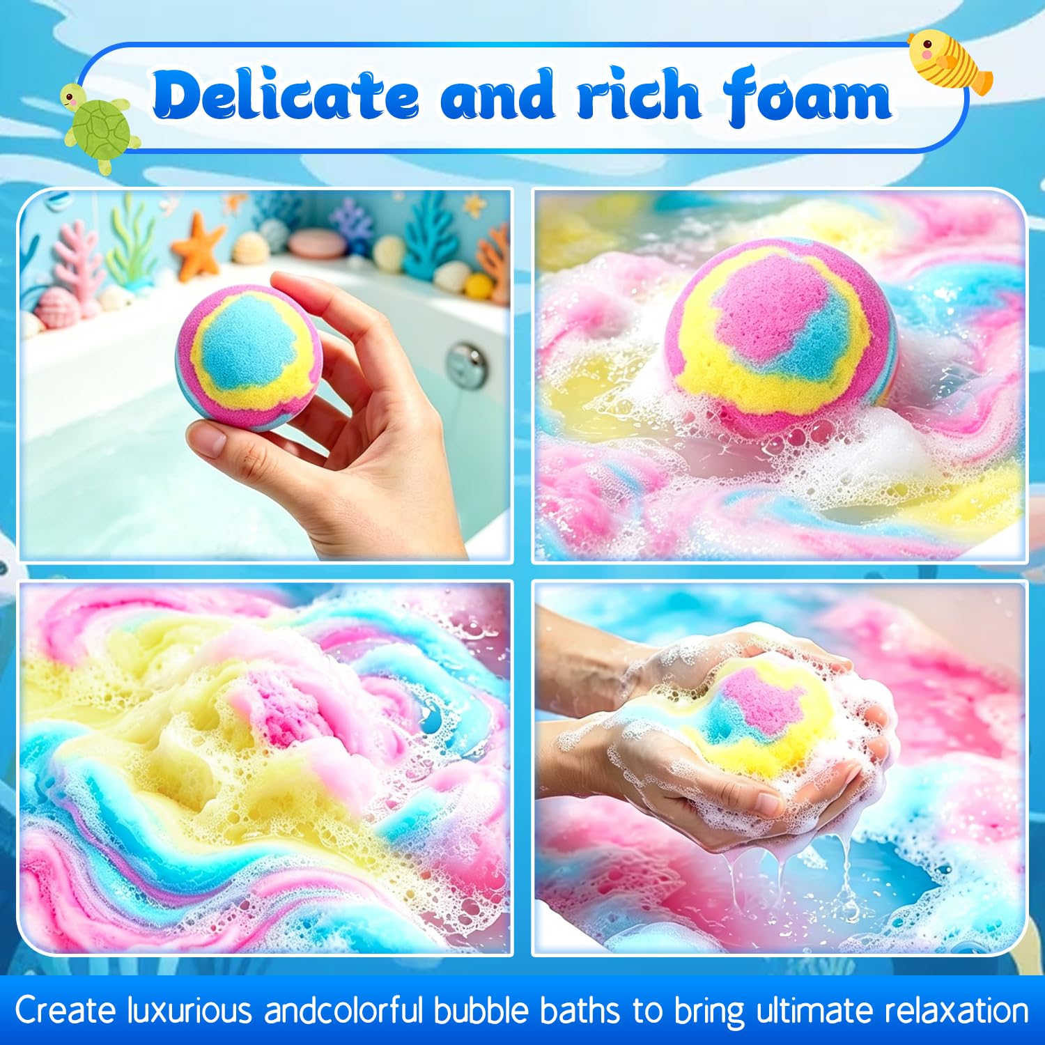 Bombes de Bain pour Enfants Surprise,12Pcs Boule de Bain Jouets Dinosaures Bubbles Cadeau de Bombes Douche Aromatherapie Jouets Fournitures de Loisirs Créatifs Anniversaire pour Garçons Filles