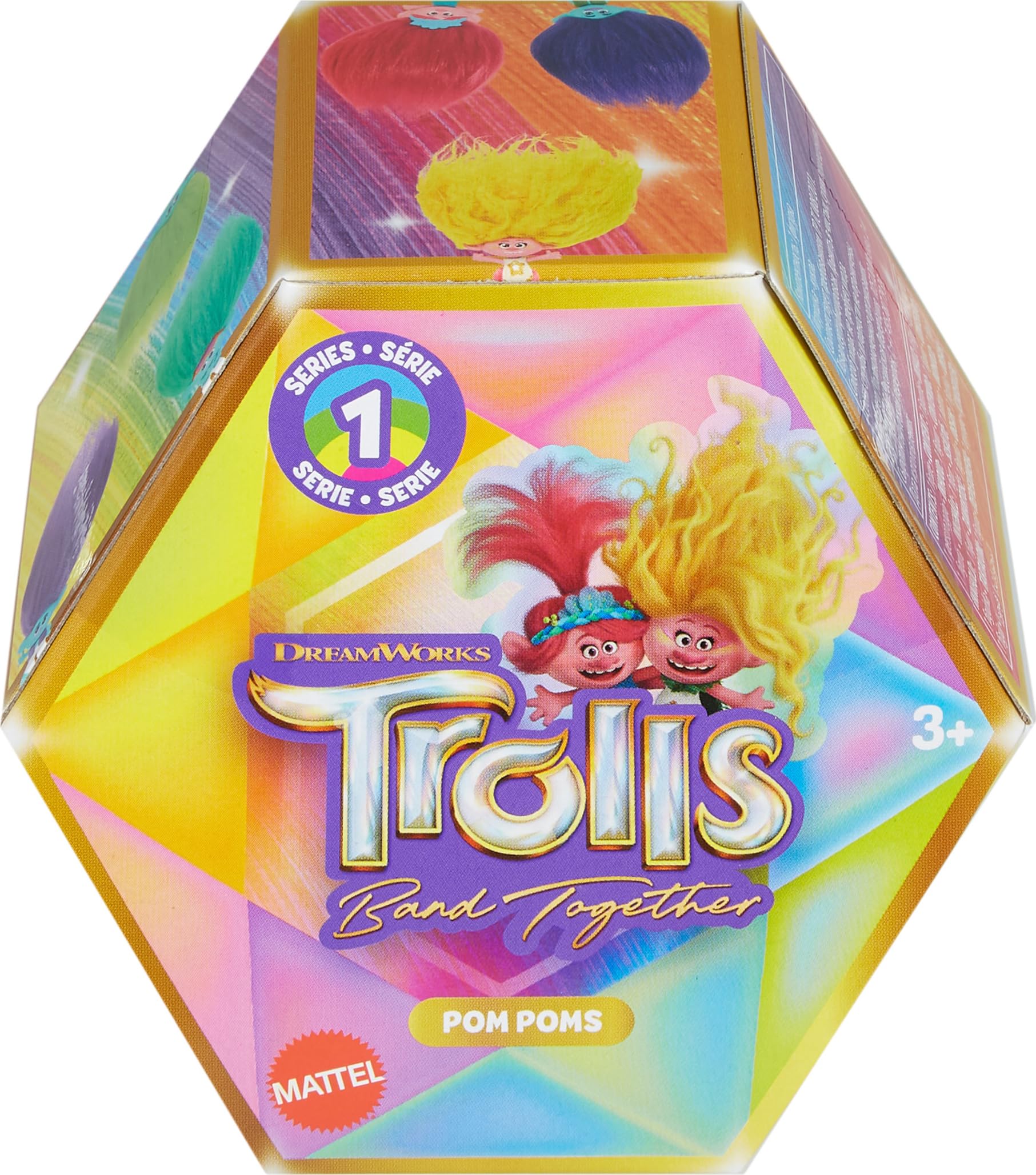 PompadollS グッズセット Mattel Trolls Band Together Pom Pom Anahtarlık S1 Sürpriz Paket
