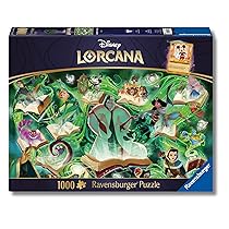 Ravensburger Puzzle 1000 Pezzi, Disney Lorcana: Smeraldo – Puzzle Adulti +14 anni, 70 x 50 cm, Puzzle per Adulti Lorcana, Idee Regalo Disney Lorcana