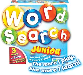 Wordsearch Junior | Fun Educational Word Puzzle Game for Kids | For 2-4 Players | Ages 4+