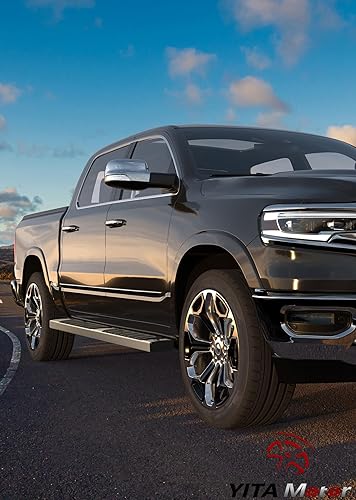 Miniatura 10 de YITAMOTOR Estribos de 6 pulgadas compatibles con SilveradoGMC Sierra 1500 y 2500HD 3500HD Crew Cab 2019 SilveradoSierra 2500HD 3500HD barra Nerf de