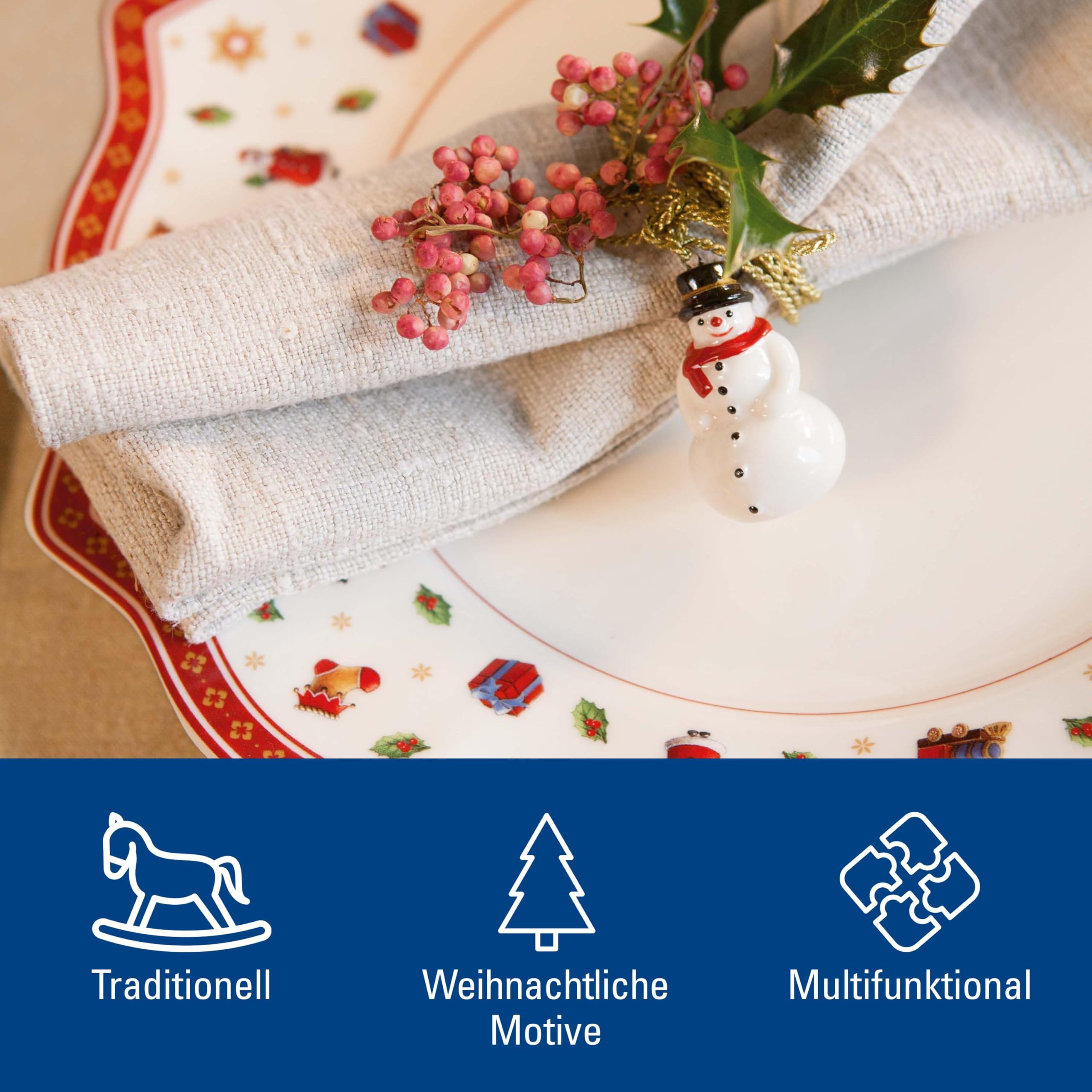 Villeroy & Boch Toy's Delight Teller Set 4-tlg. - Weihnachtsgeschirr Jubiläumsedition