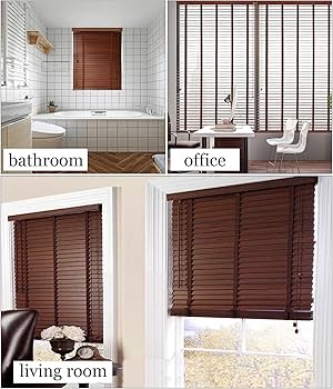 Amazon.com: Xrdbfd Wooden Venetian Blinds for Windows, Interior