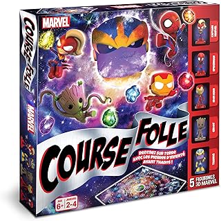 Shuffle - La Course Folle Avengers - Jeu de société Marvel - Enfants & Famille - À partir de 6 ans - De 2 à 4 joueurs