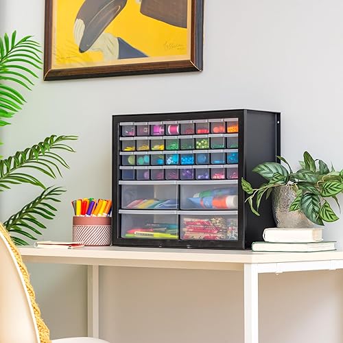 Miniatura 7 de IRIS Armario de almacenamiento apilable de 36 cajones de EE. UU. para manualidades, 19.5 pulgadas de ancho x 7 pulgadas de profundidad x 15.5