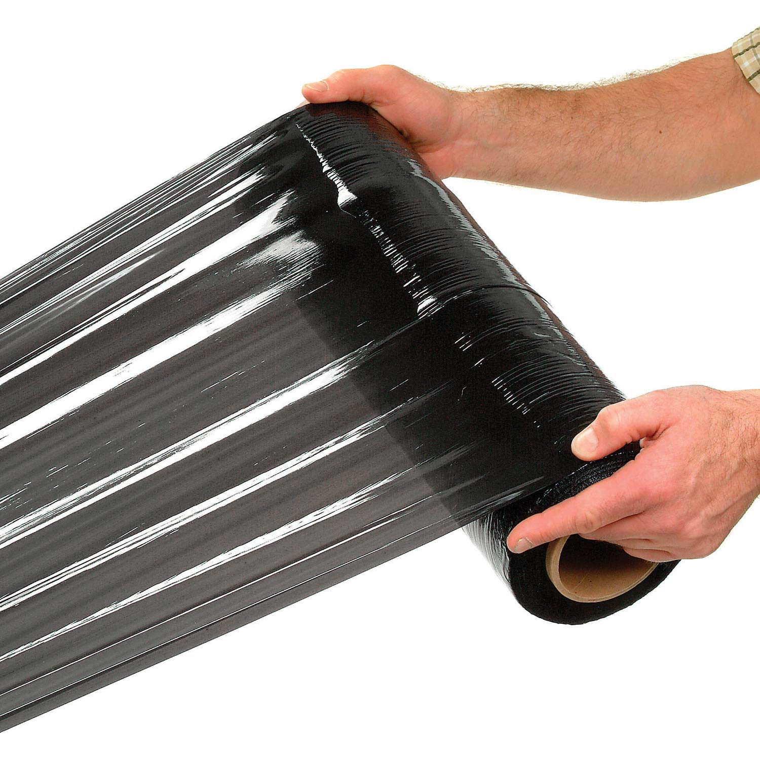 Black Stretch Wrap 18" x 1500' x 80 Gauge Office Products
