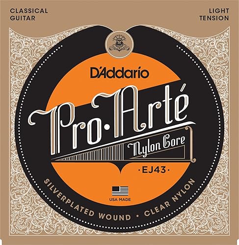 D Addario EJ43 Pro-Arte Satz Nylonsaiten fA r Konzertgitarre Light Tension