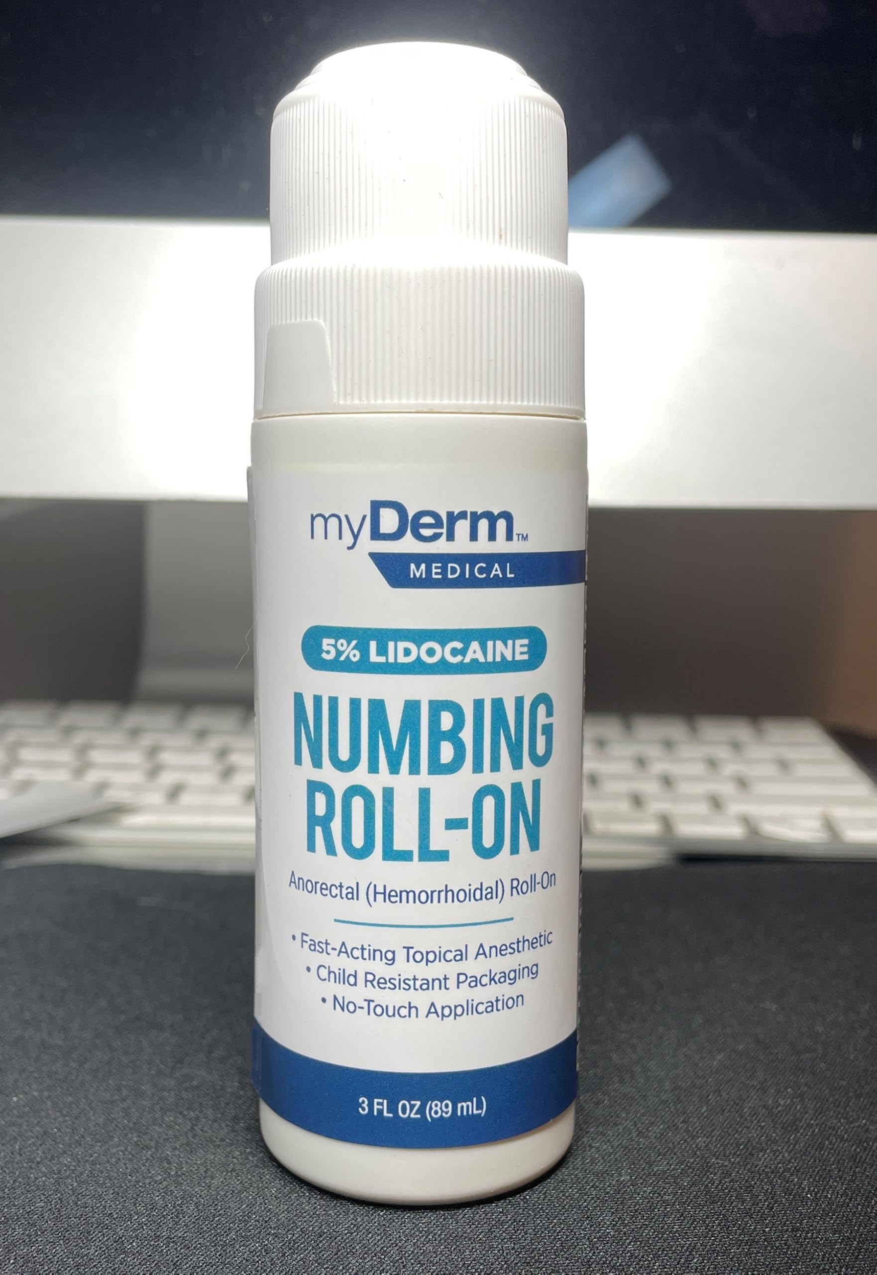 Myderm Medical 5% Lidocaine Numbing Roll On - Pack of 2 - for Minor Aches, Scratches and Hemorrhoidal Discomfort - Made in the USA — Amazon image 5