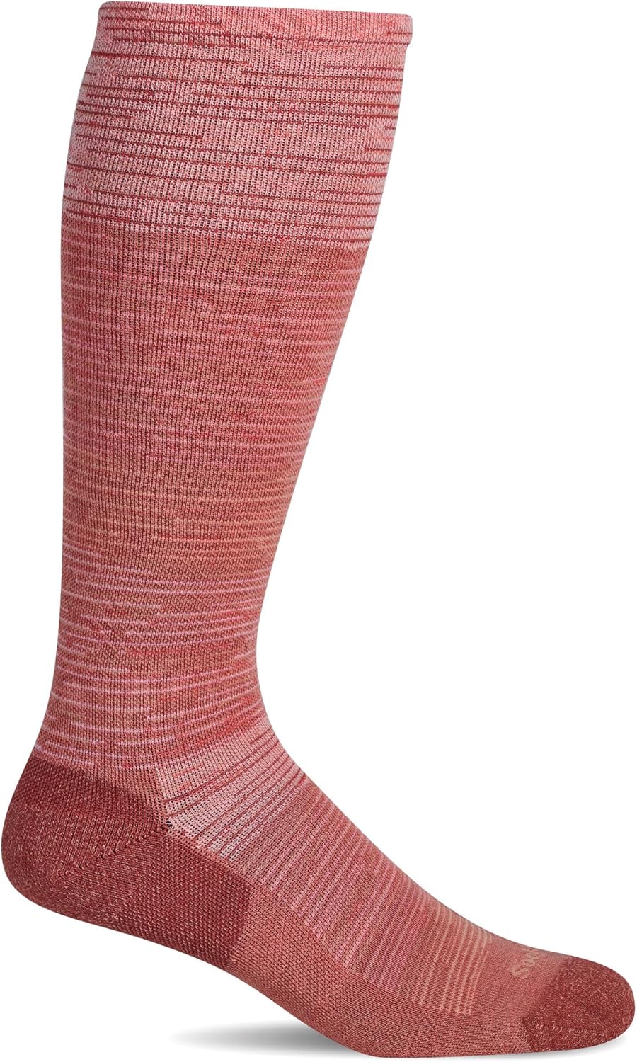 Women's Good Vibes | Moderate Graduated Compression Socks - S/M / Pink Clay