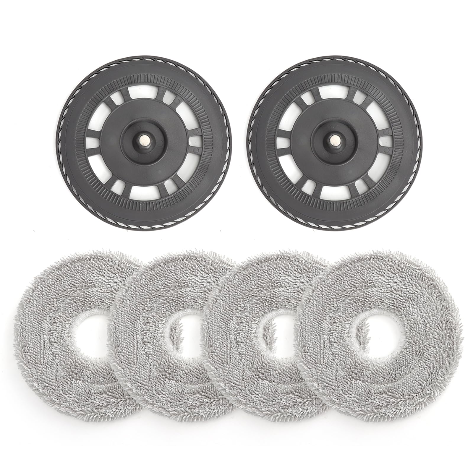 4 ściereczki do wycierania z 2 uchwytami, zestaw zapasowy do robota odkurzającego, do X10-Ultra/X20-Ultra/X30-Ultra /X40/X40 Pro/X40 Pro Ultra/L10-Ultra /L20-Ultra, nadaje się do prania, kompatybilne