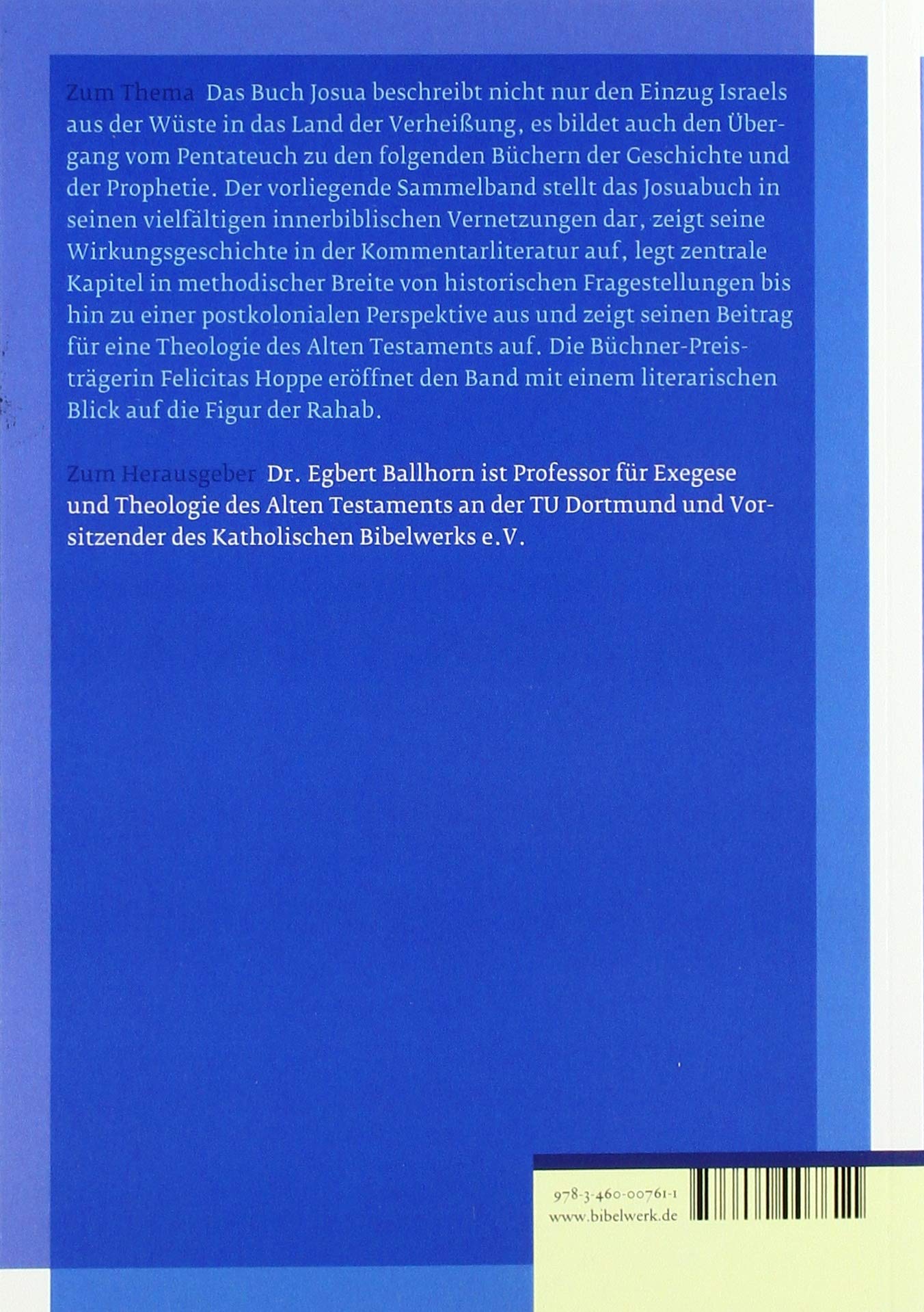 Übergänge.: Das Buch Josua in seinen Kontexten (Stuttgarter Biblische Beiträge (SBB))