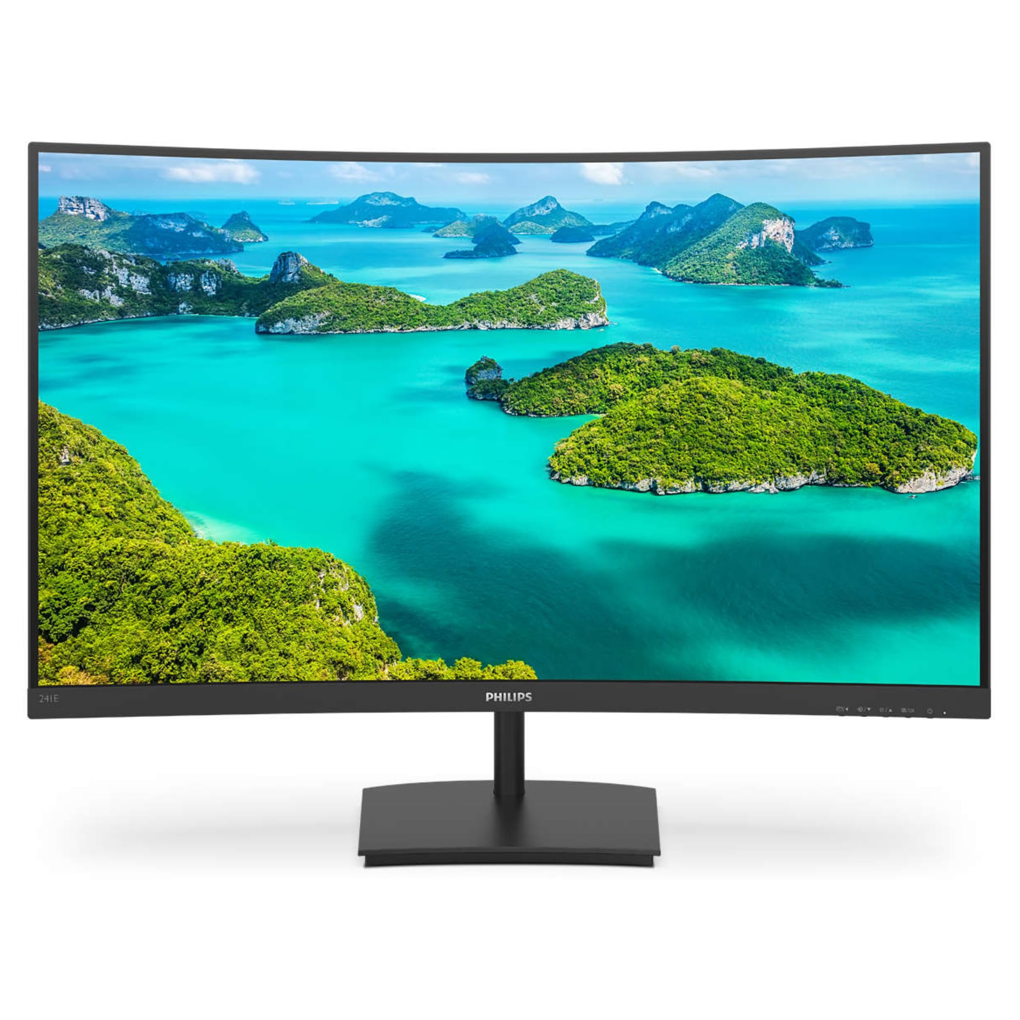 Philips 241E1SC Monitor 24 Pulgadas FHD Curvo, 75Hz, VA, 4 ms GtG (1920x1080, 1x HDMI), Negro