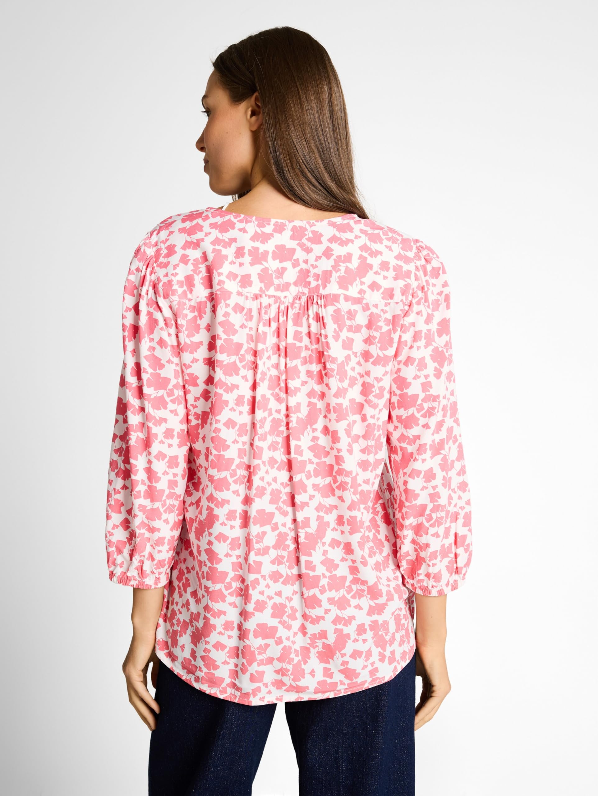 TOM TAILOR Damen Bluse mit V-Ausschnitt
