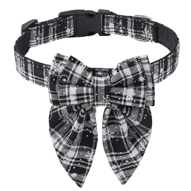 Foto 5 de 8 de Tsuchiya Collar de lazo para gatos, con hebilla, diseño de copo de nieve