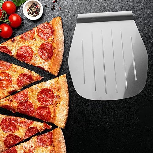 Miniatura 2 de Kichvoe Levantador de tartas Pizza Peel Cake Pizza Transfer Tray Acero inoxidable Pastelería Herramienta para hornear Cortador de masa Herramienta