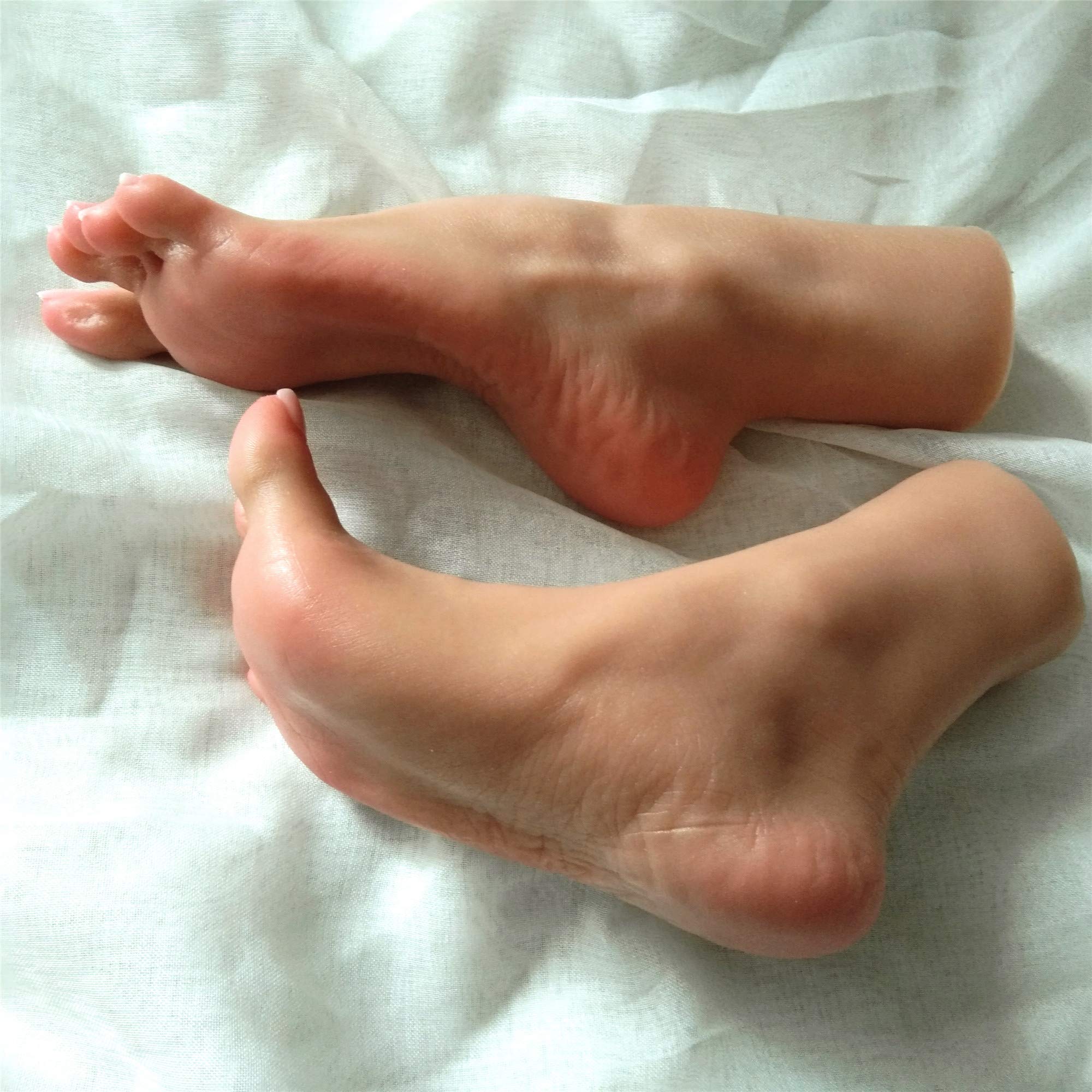 Foot Fetishes, Feet Fetish, Realistic Silicone Foot, Female Foot Feet Model Mannequin Realistic Non-Toxic Latex Odorlessness, Left