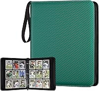 Vista 60 de Carpeta Mini de Tarjetas de 1 Bolsillo, Carpeta de Tarjetas Coleccionables de 80 Bolsillos, Álbum Pequeño Premium de Colección de Tarjetas