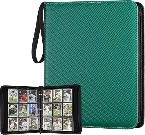 Miniatura 60 de Carpeta Mini de Tarjetas de 1 Bolsillo, Carpeta de Tarjetas Coleccionables de 80 Bolsillos, Álbum Pequeño Premium de Colección de Tarjetas