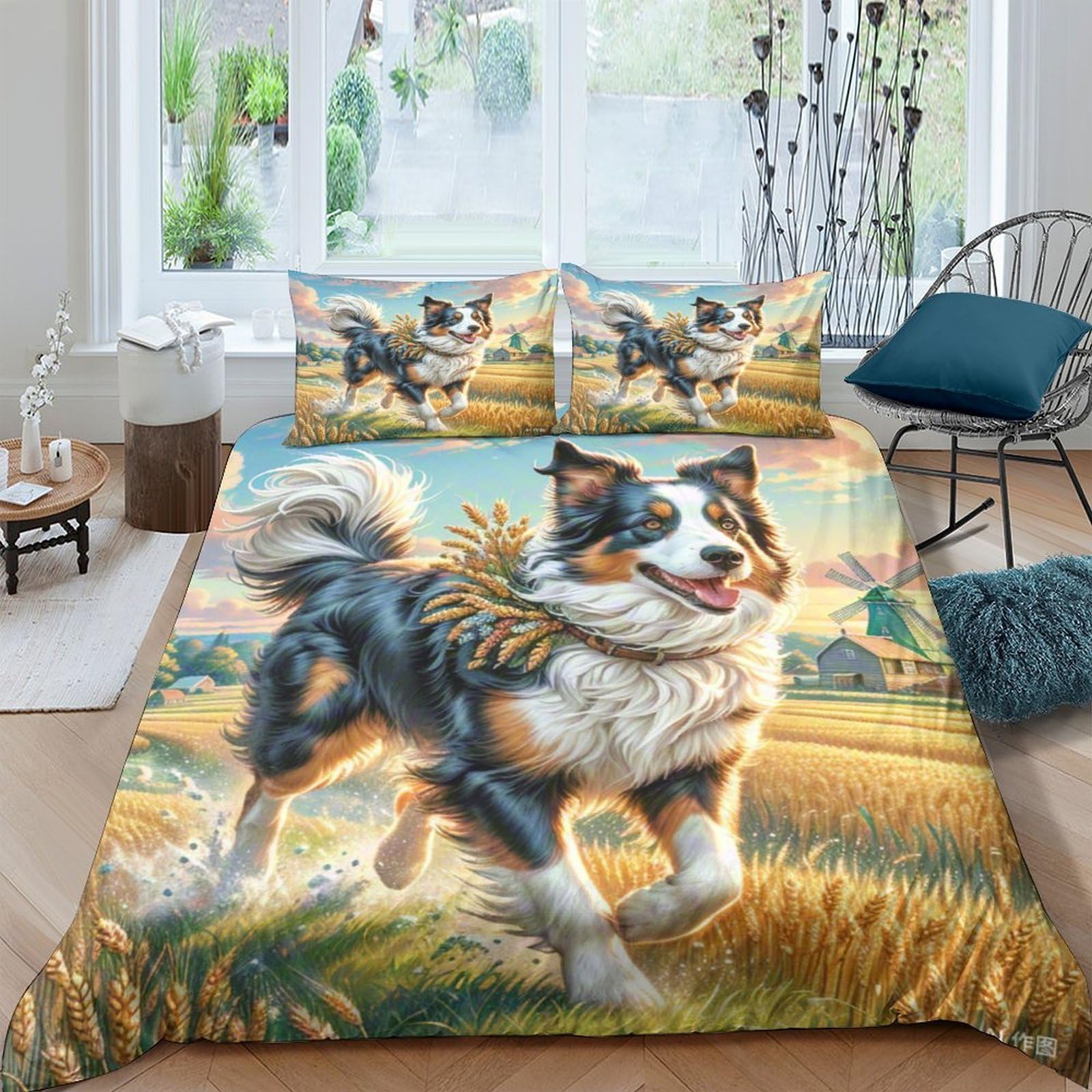 Housse de couette chien 3D King Size, le cadeau idéal pour ados