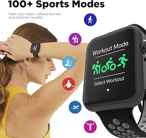 Miniatura 4 de iTouch Air 4 Smartwatch - Fitness Tracker, Heart Rate Monitor, Customizable Watch Face - Activity and Calorie Tracker - 100+ Sports Modes -