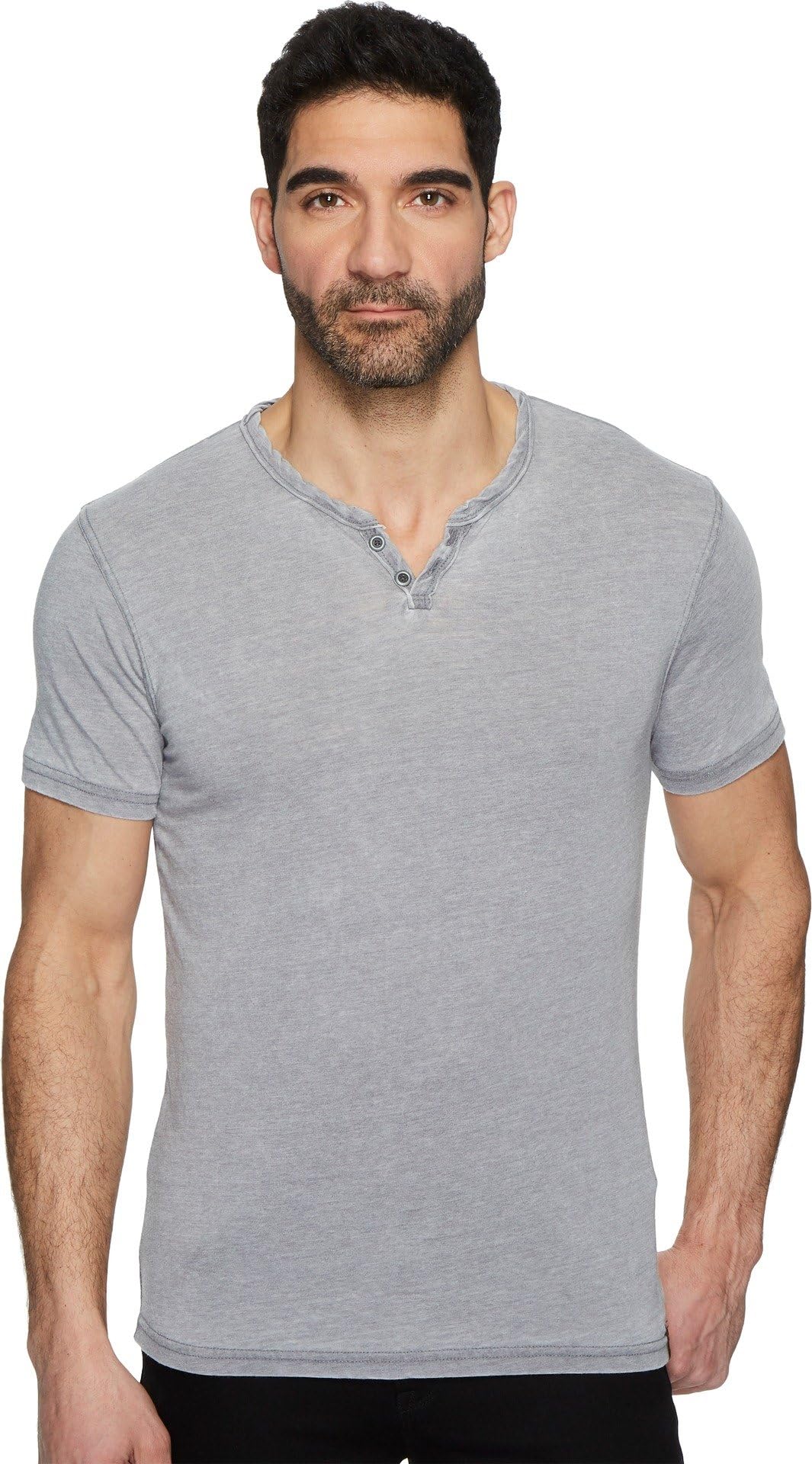 Lucky Brand Burnout Button Notch Shirt