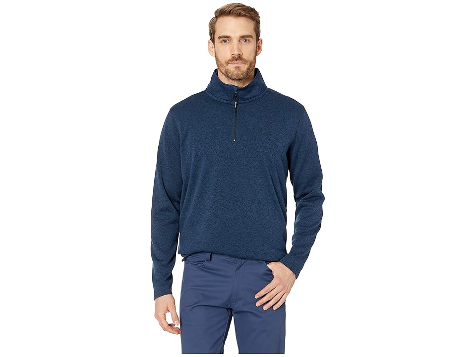 

Wrangler George Strait Knit Pullover (Blue Heather) Men's Clothing