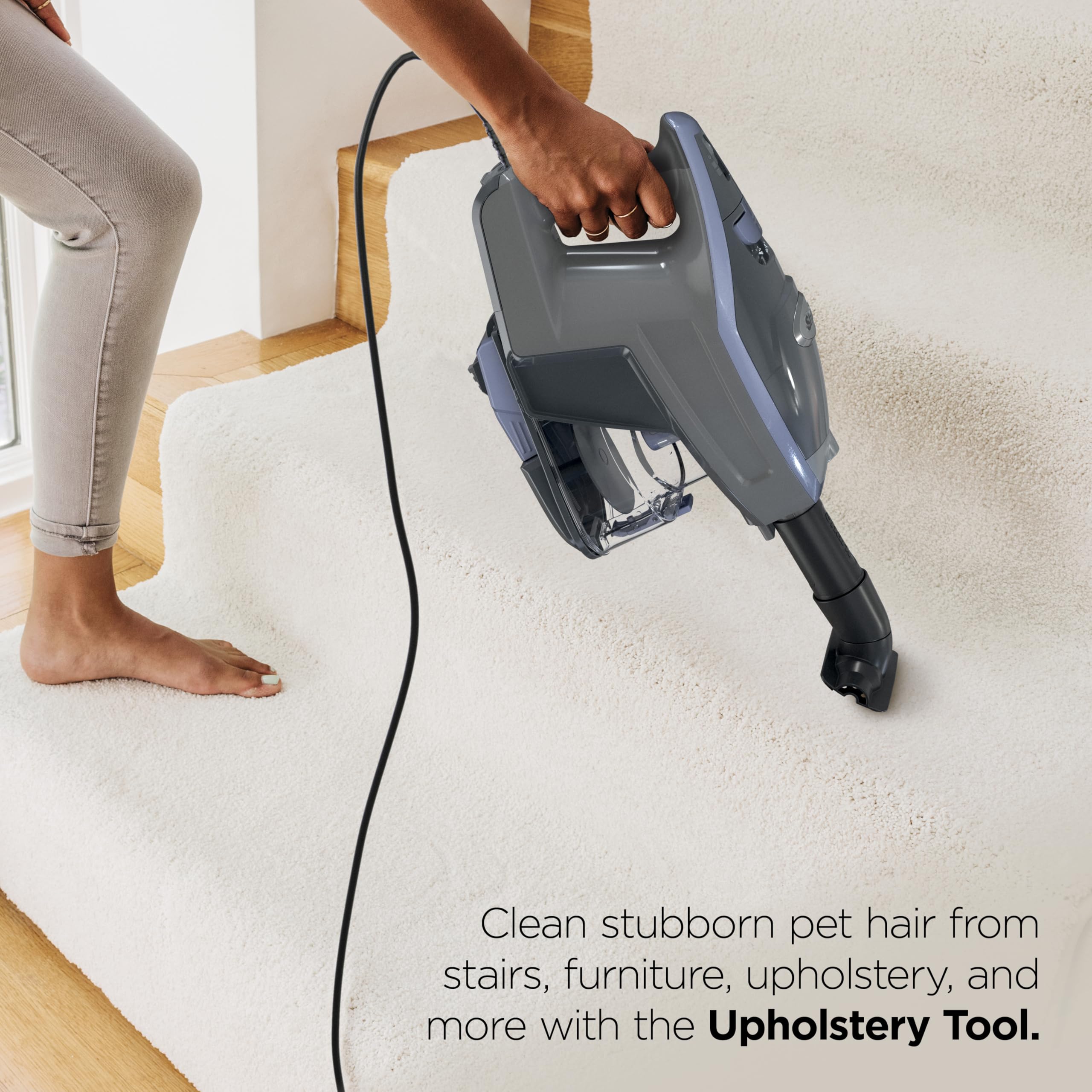 Shark HV371 Rocket Pro DLX Corded Stick, Removable Hand Vacuum, Advanced Swivel Steering, XL Cup, Crevice Tool, Upholstery Tool & Anti-Allergen Dust Brush, , Capacity: Rocket Pro (Gold)