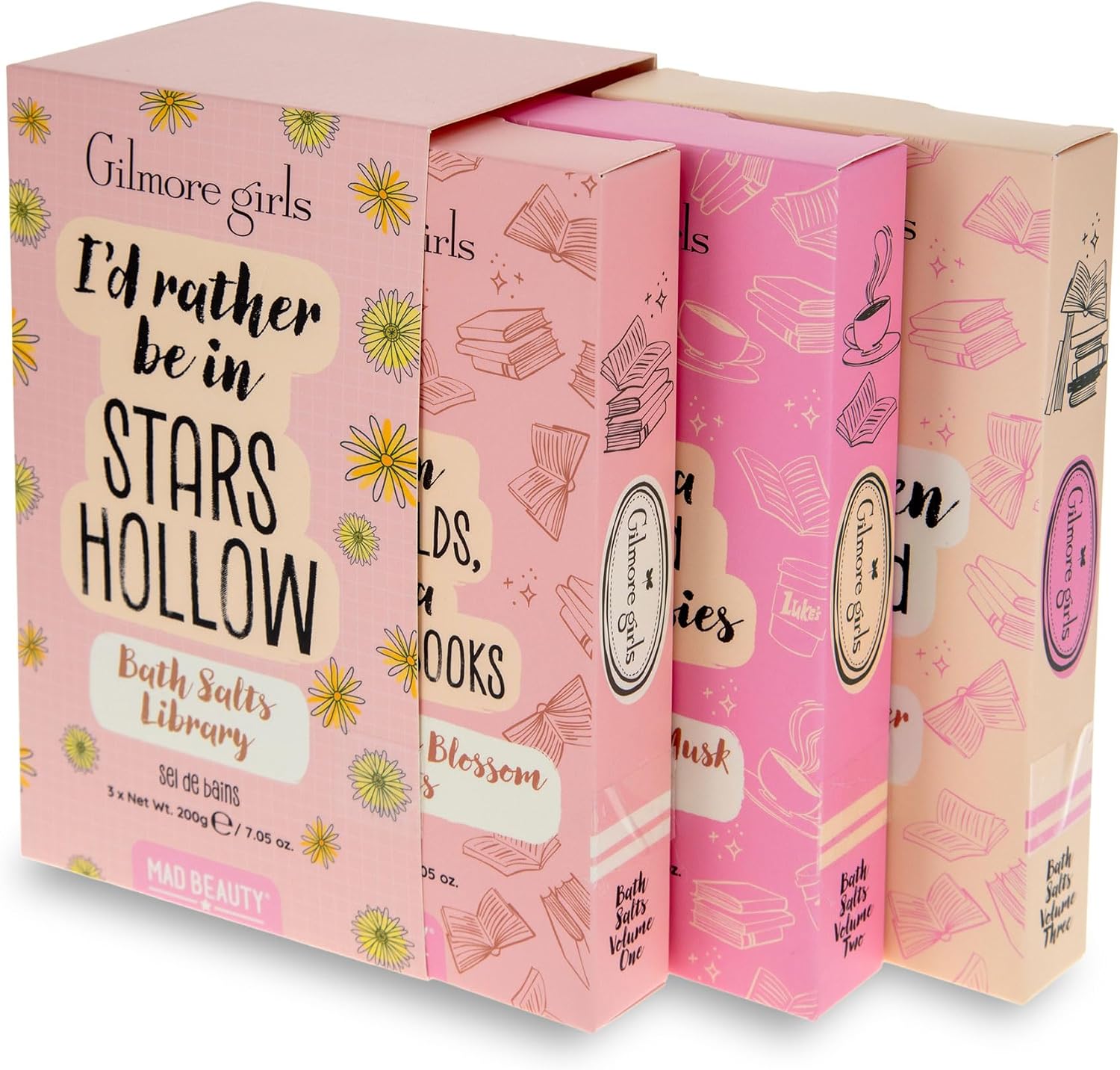 Gilmore Girls Gift Bath Salts Library, 3 Fragrance Set