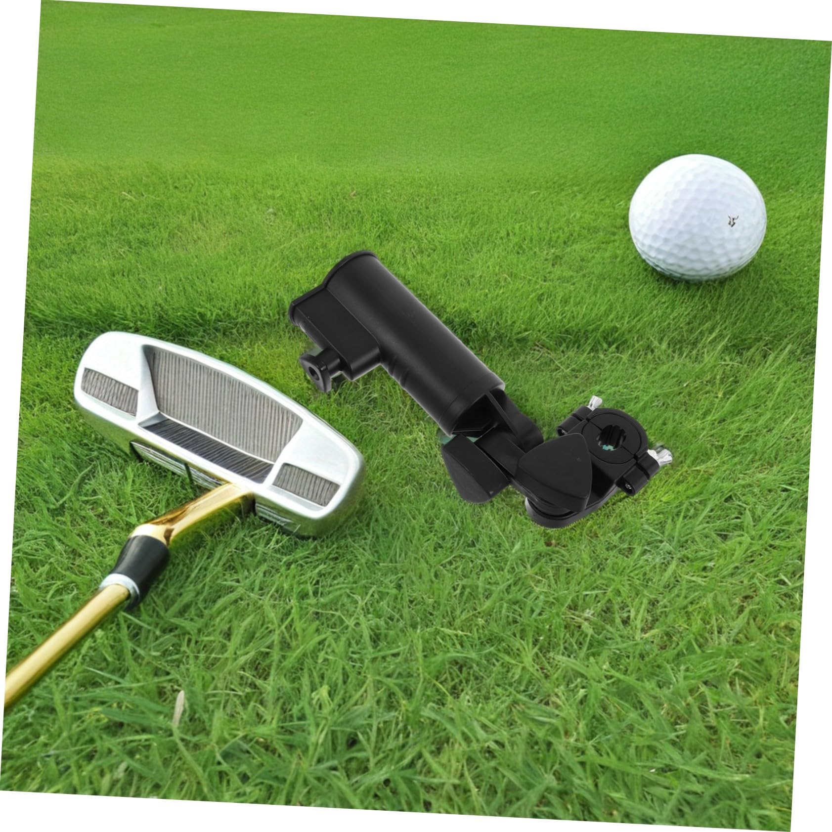 2 Stück Teiliges Golf Trolley Regenschirmhalter aus Robustem Kunststoff mit Stabiler Klemme Langlebiger Golfwagen Schirmhalter für Turniere und Täglichen Einsatz dem Golfplatz