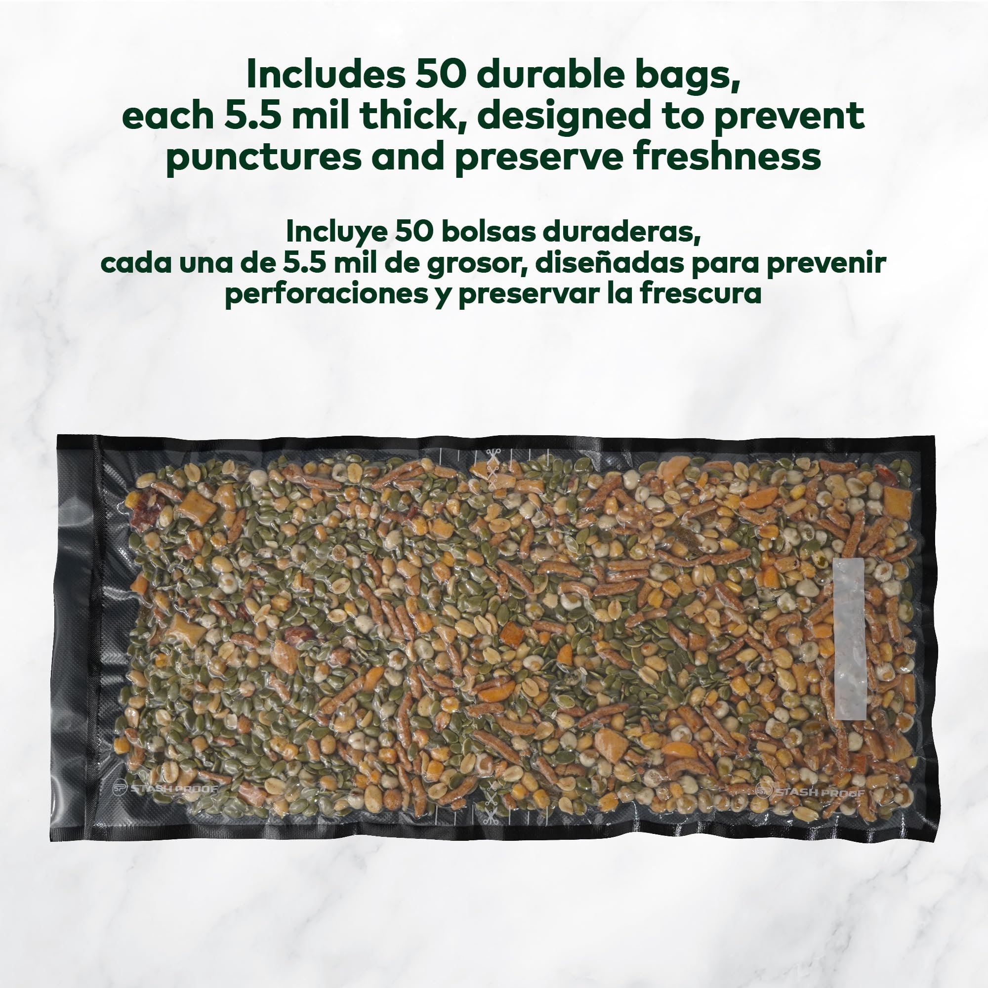 Worki próżniowe (28 cm x 61 cm, czarne i przezroczyste) przemysłowe worki do zgrzewarek do przechowywania o grubości 5 mm - 50 sztuk