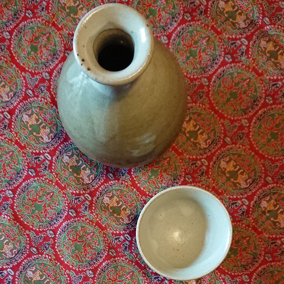 須藤武雄 ☆ 益子焼 ☆ 塩釉掛花入 ☆ 共箱栞 ☆ 抽象