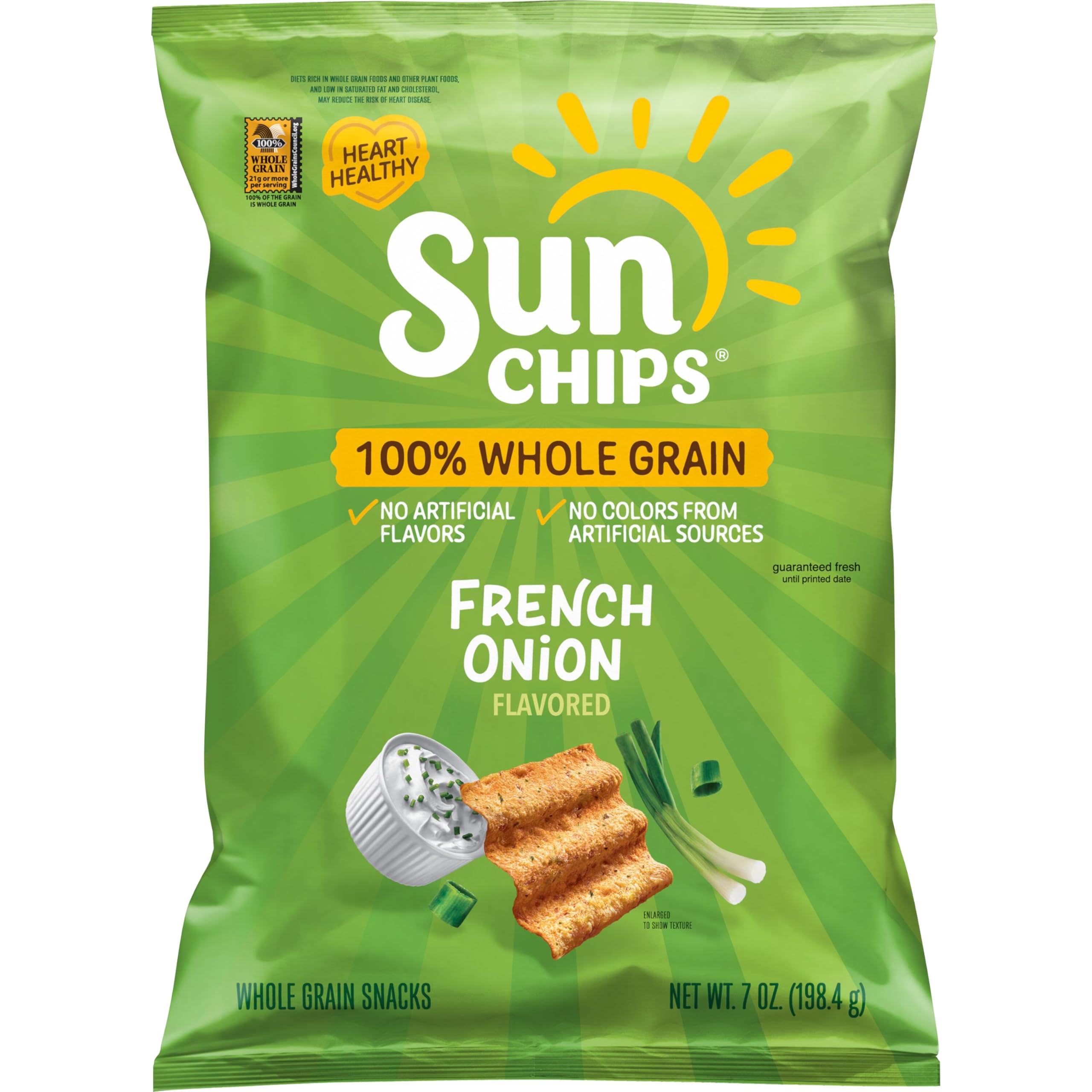 SunChips French Onion Flavored Multigrain Snacks, 7 Oz