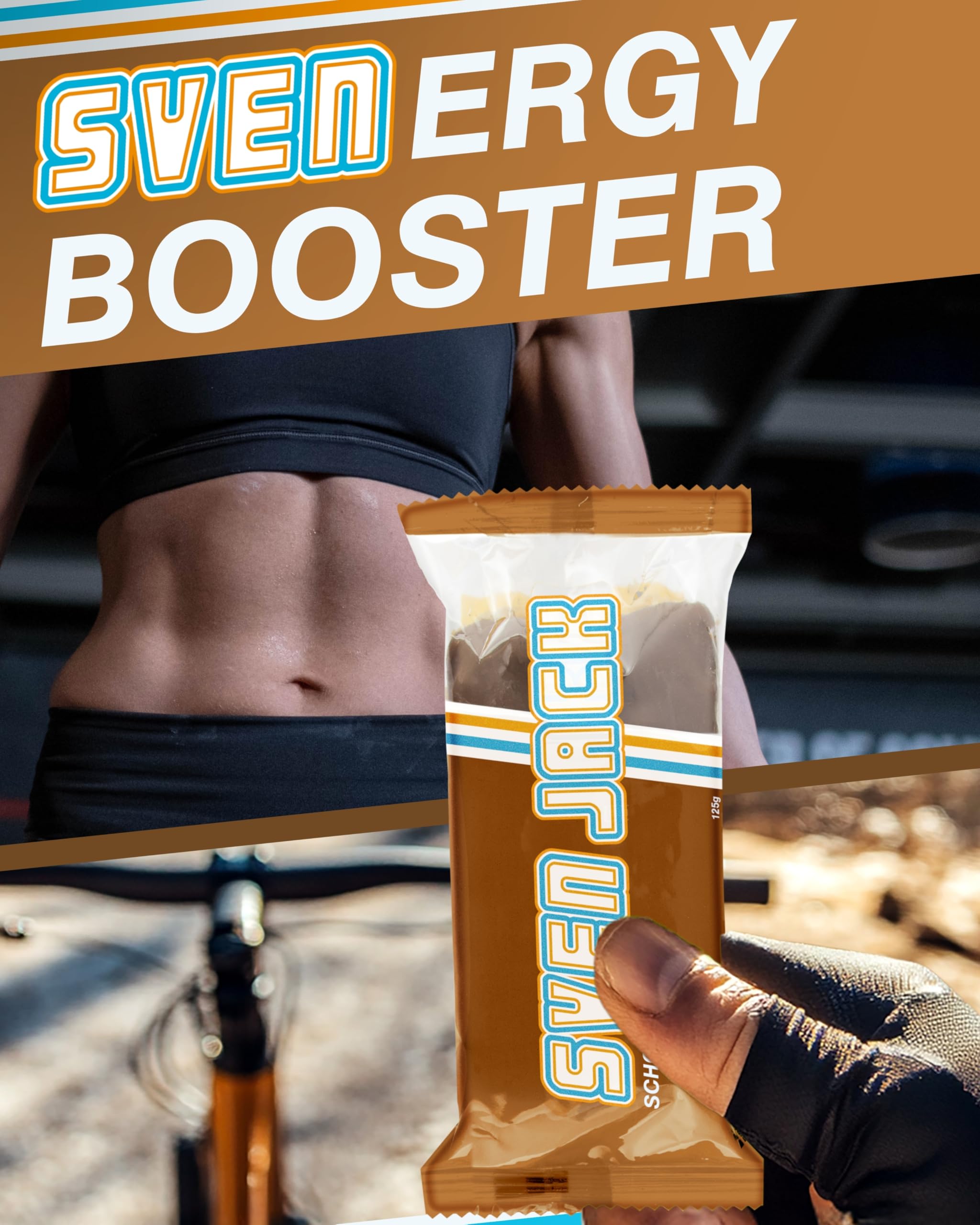 Sven Jack (Energy Cake) SCHOKO Haferriegel Mix Box 24x 125g I Original Haferflocken Energieriegel I Vegane Haferriegel I Langkettige Kohlenhydrate & wenig Zucker I Fitness Riegel I Müsliriegel