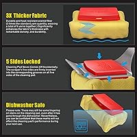 Vista 5 de GRILLART Cepillo para parrilla sin cerdas. Cabezal de limpieza reemplazable SteamWizards para barbacoa, herramienta raspadora única de ajuste