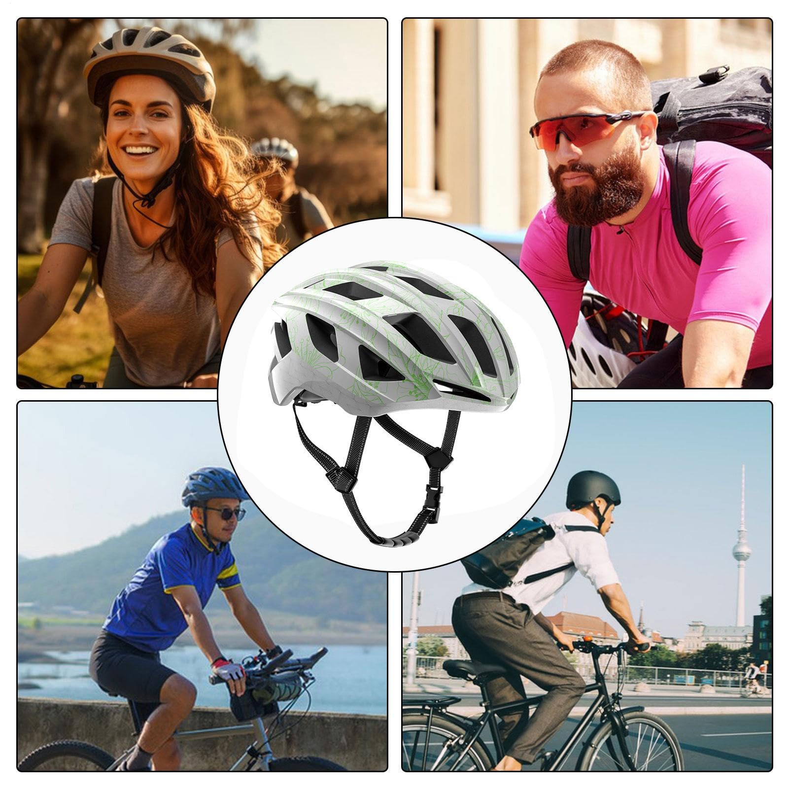 Fahrradhelm, Damenhelm, atmungsaktiv, verstellbar, Schutzausrüstung für Damen und Herren, Radfahren, Outdoor-Sportaktivitäten