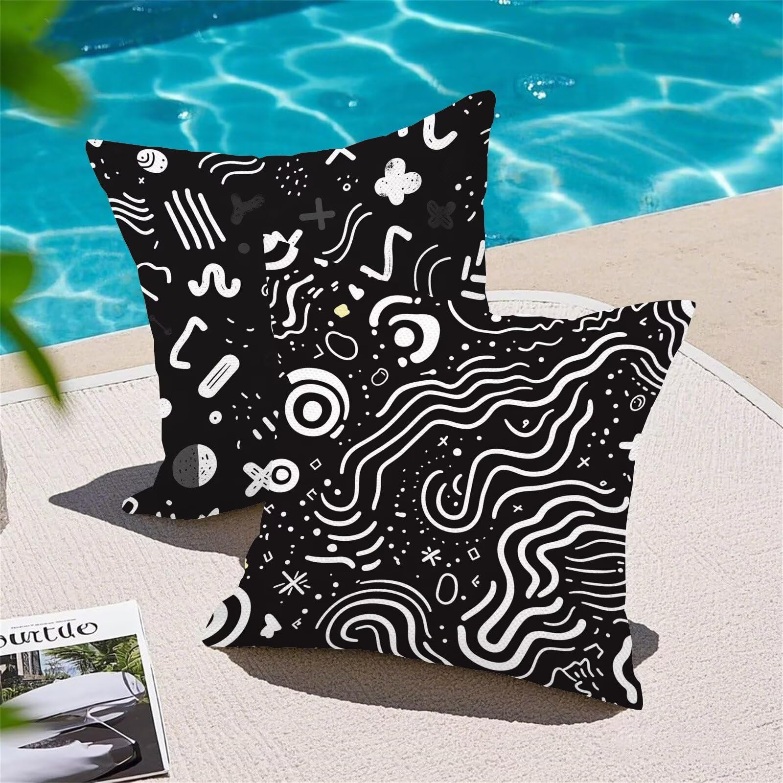 Juego de 4 Fundas Cojines Moderno Arte 60 x 60 cm Fundas Cojines, Decoración Moderna Cojin Exterior, para Sofá salón Cama Sillas Decoración,Cuadrado Terciopelo Sofá Cojín Exterior (Sin Almohada) m-494
