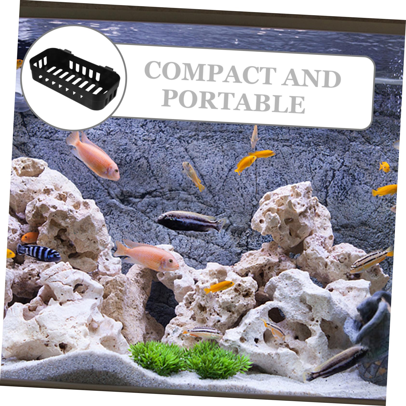 Toddmomy 5 Zestawów Roślina Wodna Doniczka Akcesoria Do Akwarium Fish Tank Plant Pot Wodne Sadzenia Garnek Akwarium Wiszące Sadzarka Akwarium Sadzenia Kosze Fish Tank Uchwyt Na 2 szt*5