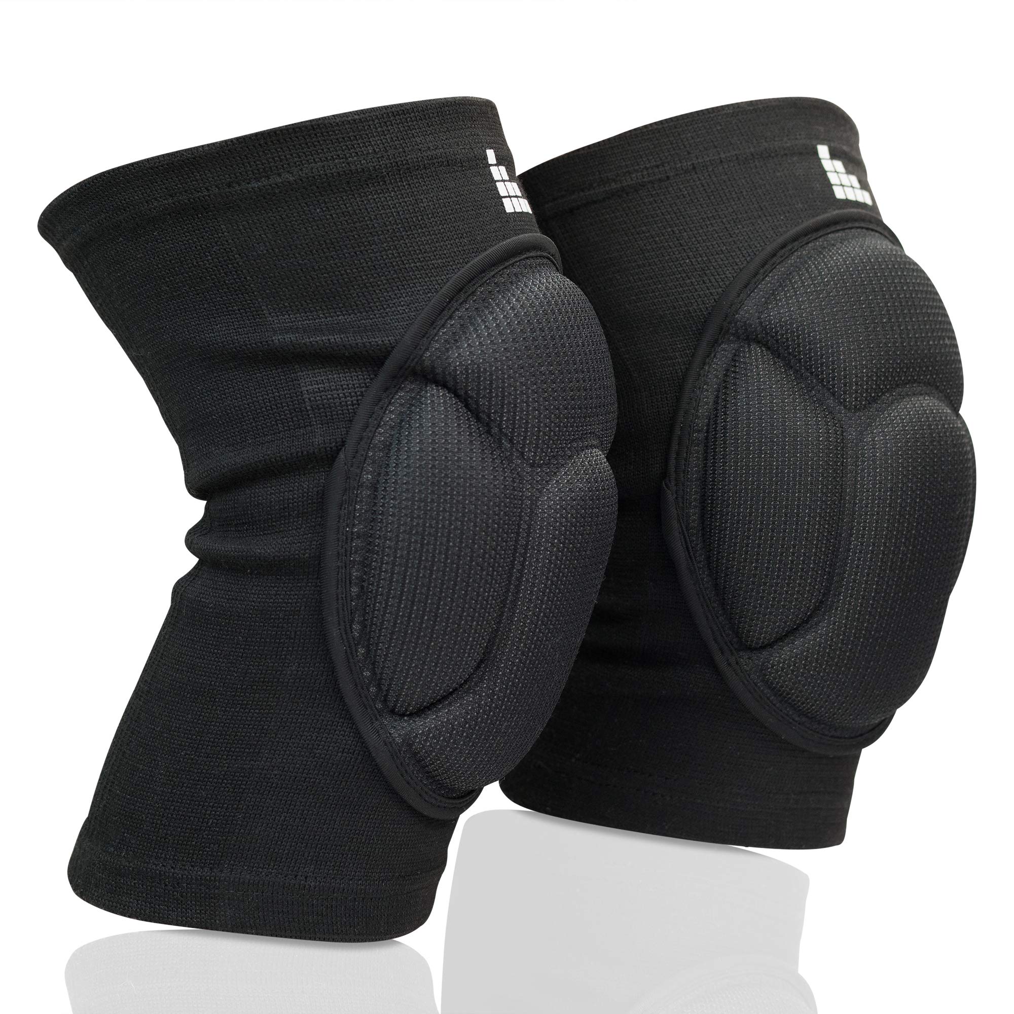 LAUTER SCHUTZ ® 3-strefowe ochraniacze na kolana – oddychające, rozciągliwe, miękkie – z 3-strefową wyściółką zapewniającą ochronę i swobodę ruchów [sporty halowe i na zewnątrz] do piłki ręcznej