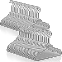 Vista 20 de Casafield 50 perchas de terciopelo para bebé, tamaño de 11 pulgadas para ropa de bebés y niños pequeños, color verde azulado