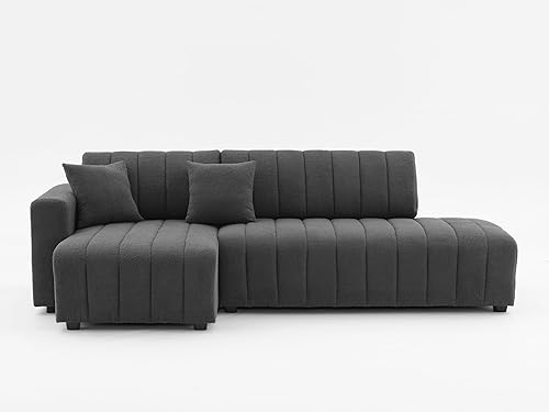 Devion Furniture Juego de sofá seccional orientado a la izquierda para sala de estar, habitación de invitados, hotel, Airbnb, sala de juegos y