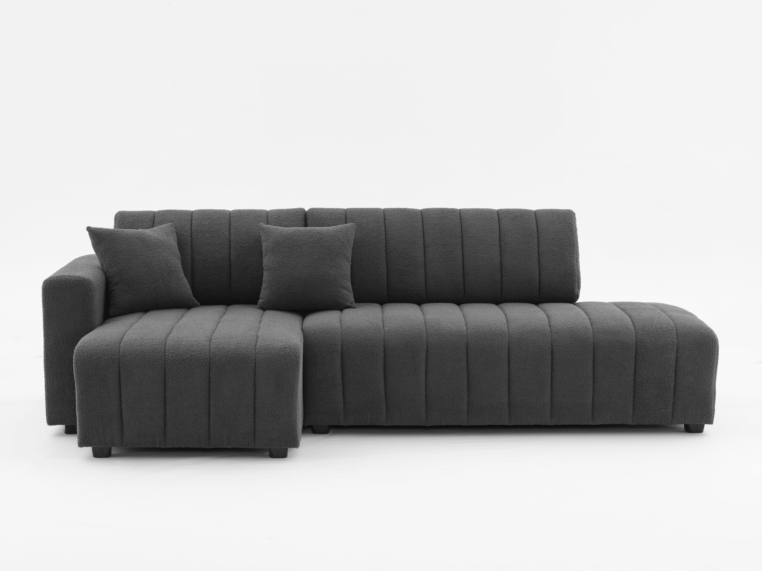 Devion Furniture Left Facing Sectional Living Room Sofa Set for Living Room, Guest Room, Hotel, Airbnb, Playroom and Apartment (Right Sofa Section Only)