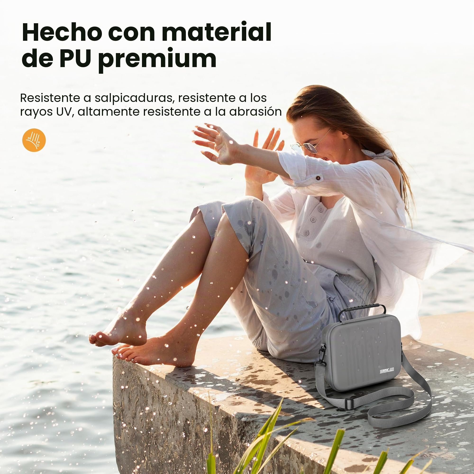 Startrc Neo 2 Estuche, Bolso de Hombro/Mano Portátil de PU para Dron DJI Neo 2 y Accesorios de Baterías