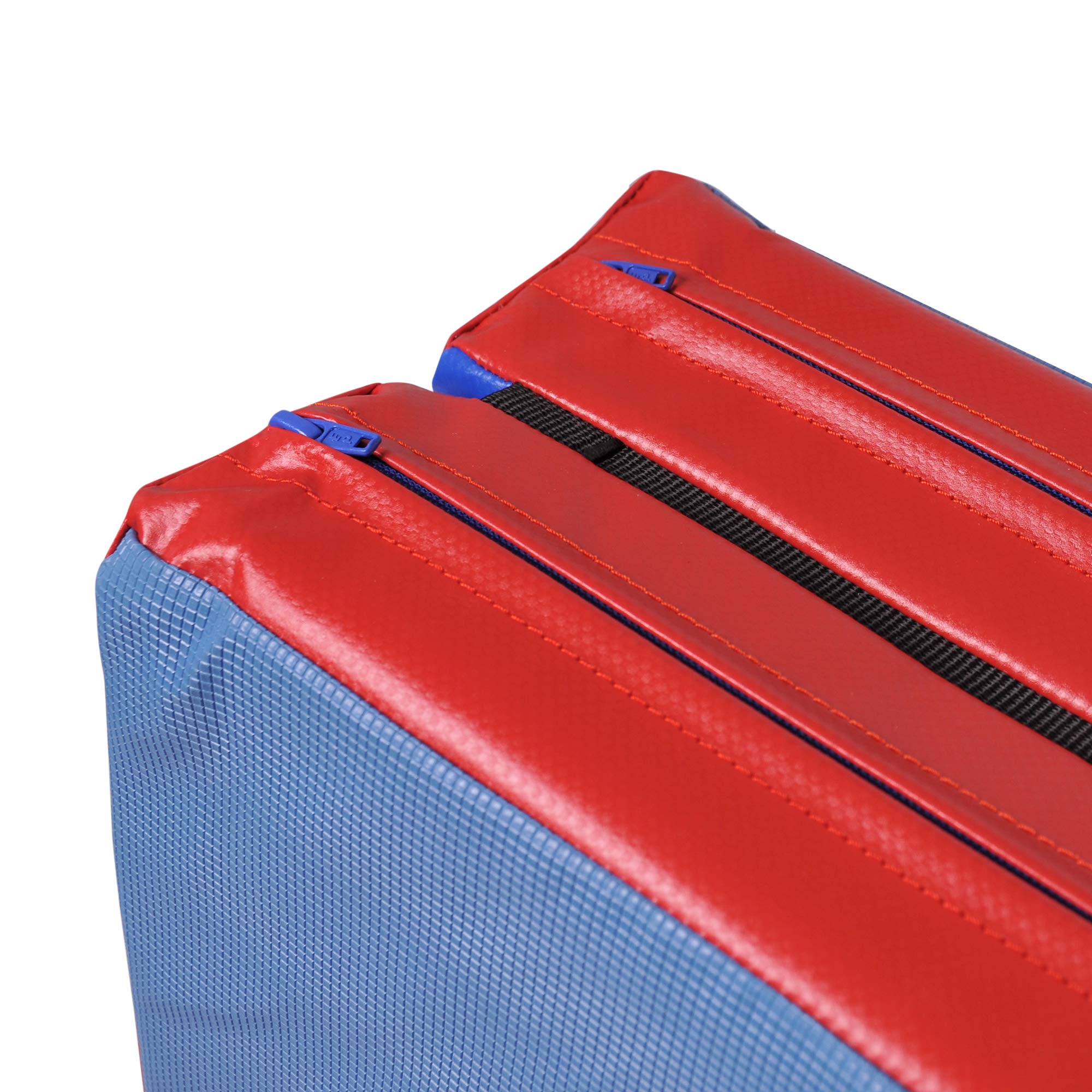 Grevinga Klappbare Turnmatte RG 35 – 200 x 100 x 6 cm – BLAU/ROT - Made in Germany - Faltbare Gymnastikmatte für Fitness, Sport und Gymnastik, Rutschfest und Platzsparend, Weichbodenmatte