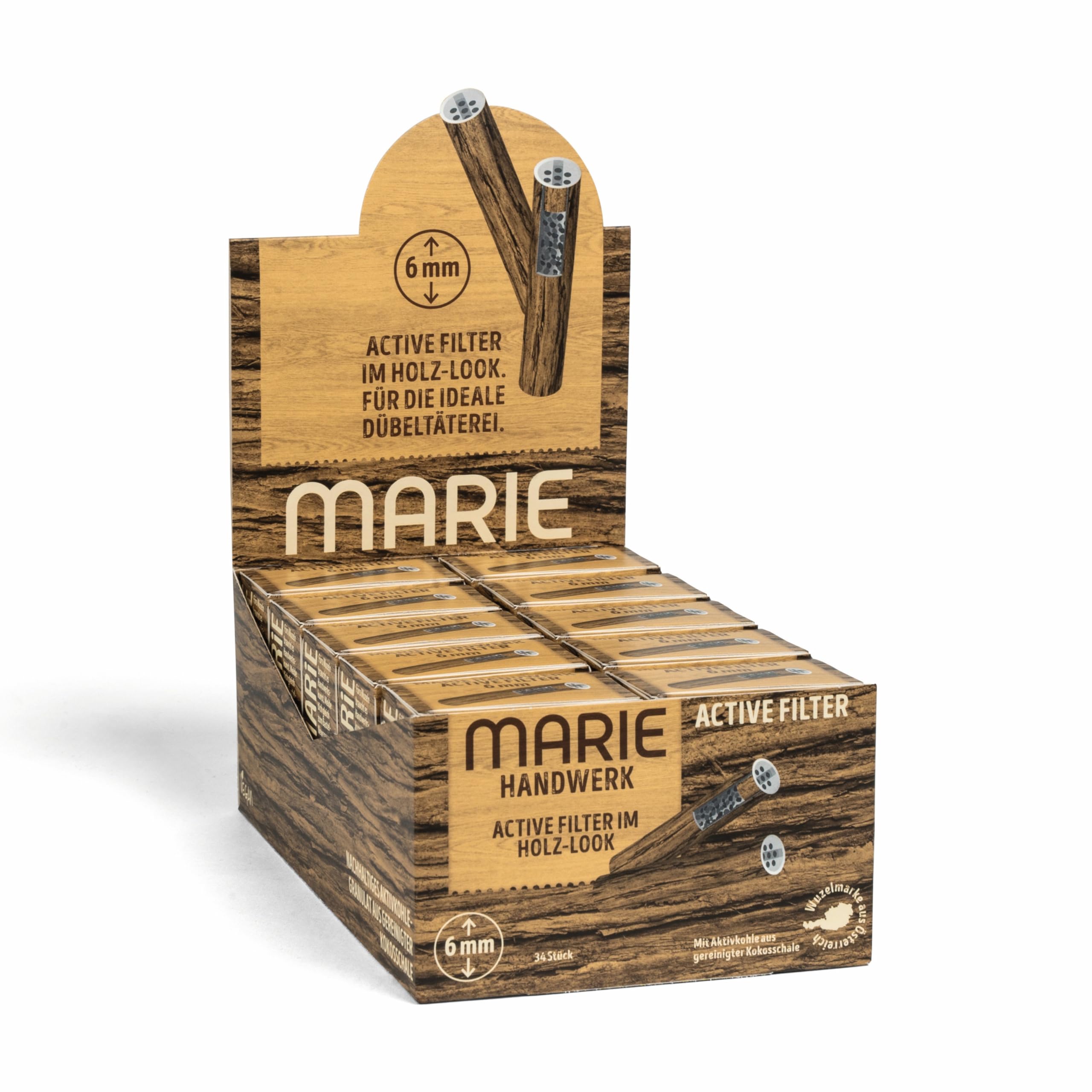 Filtres charbon actif Marie Brown Slim pour vos moments de détente entre amis