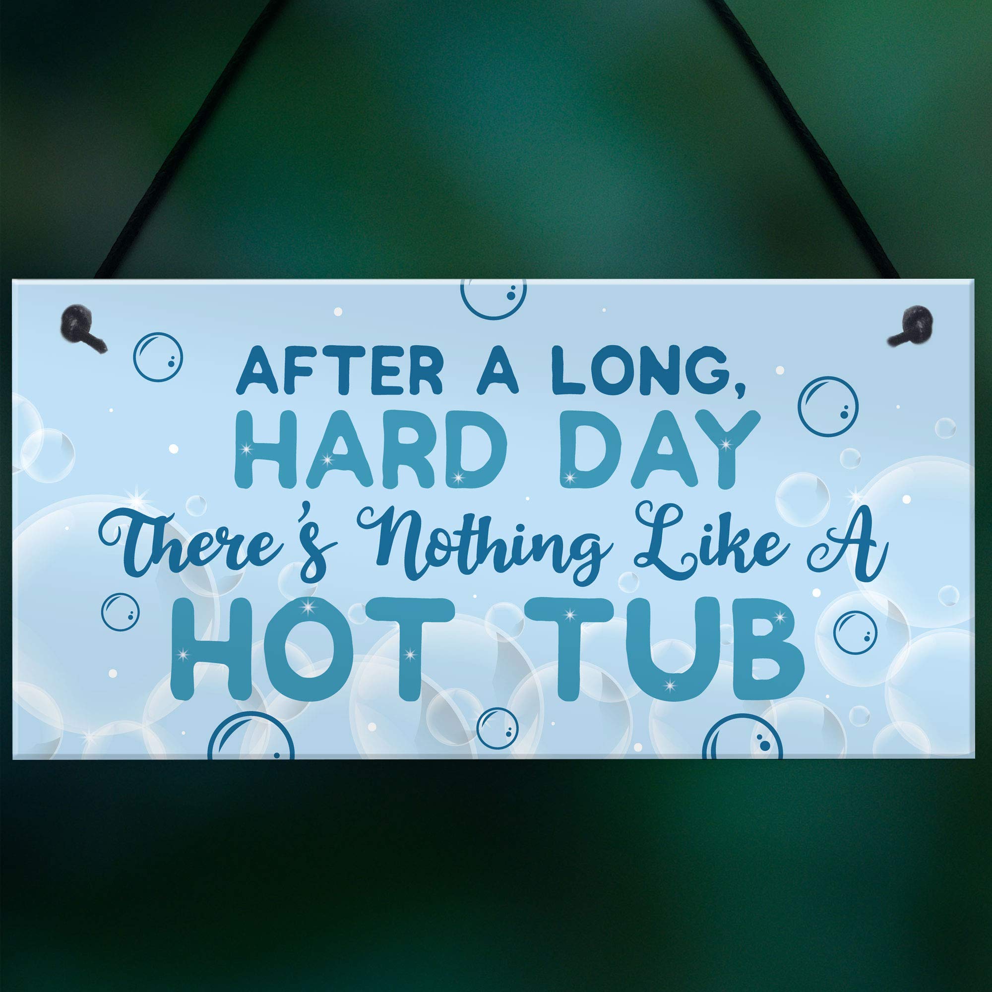 RED OCEAN Plaque humoristique pour jacuzzi, jardin, maison d'été, piscine, fête, cadeau