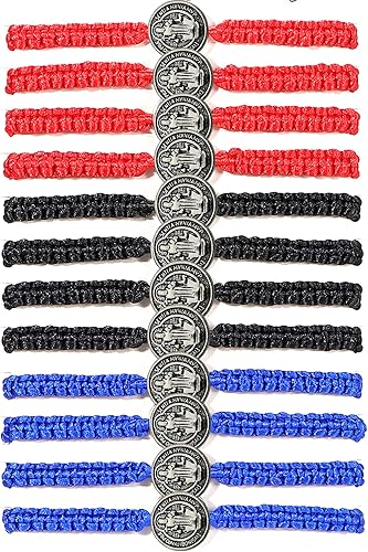 BONITTER 612 PCS Virgin MarySaint BenedictSaint Jude bracelet Rosary Handmade Red Knot String Bracelets Luck bracelet Men Or Women As Gifts and Used